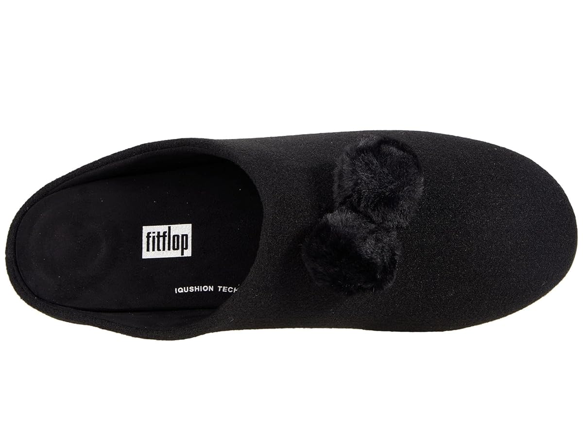 Amazon.com | FitFlop Chrissie Pom-Pom Slippers | Slippers