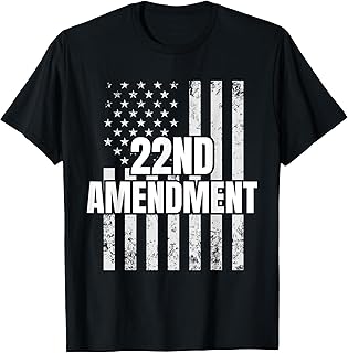 22nd Amendment Constitution American Flag T-Shirt