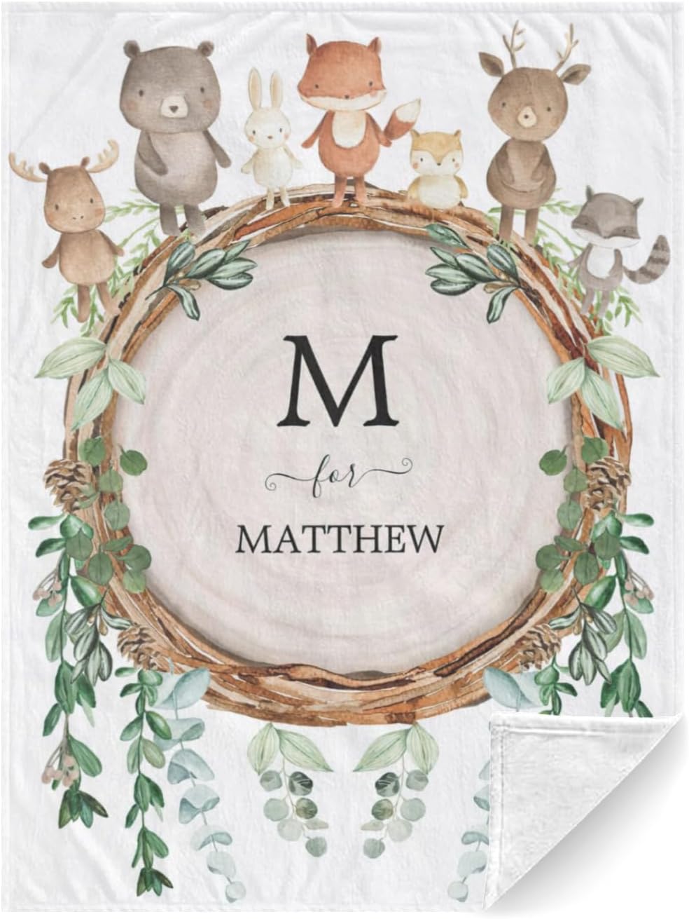 Baby Girl Blanket Boho Personalized Blanket for Kids Custom Blanket with Name for Children/Teen/Adult,Sublimation Blanket For Kid,Throw Blanket For Couch,Custom Outdoor Blanket For Travel-60x80 Inches