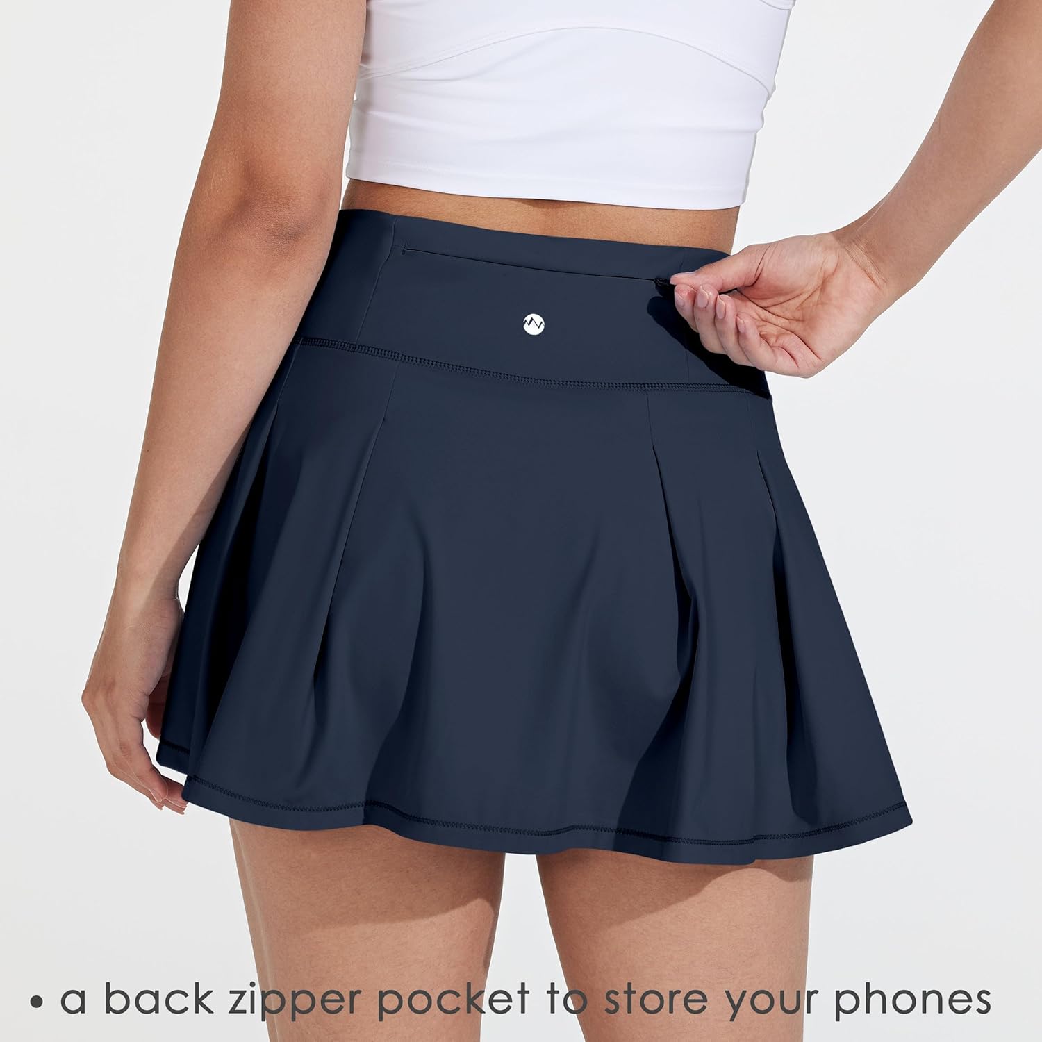 Willit Women's Tennis Skirts High Waisted Athletic Running Skorts Skirts with Shorts Pockets 13" - Image 3
