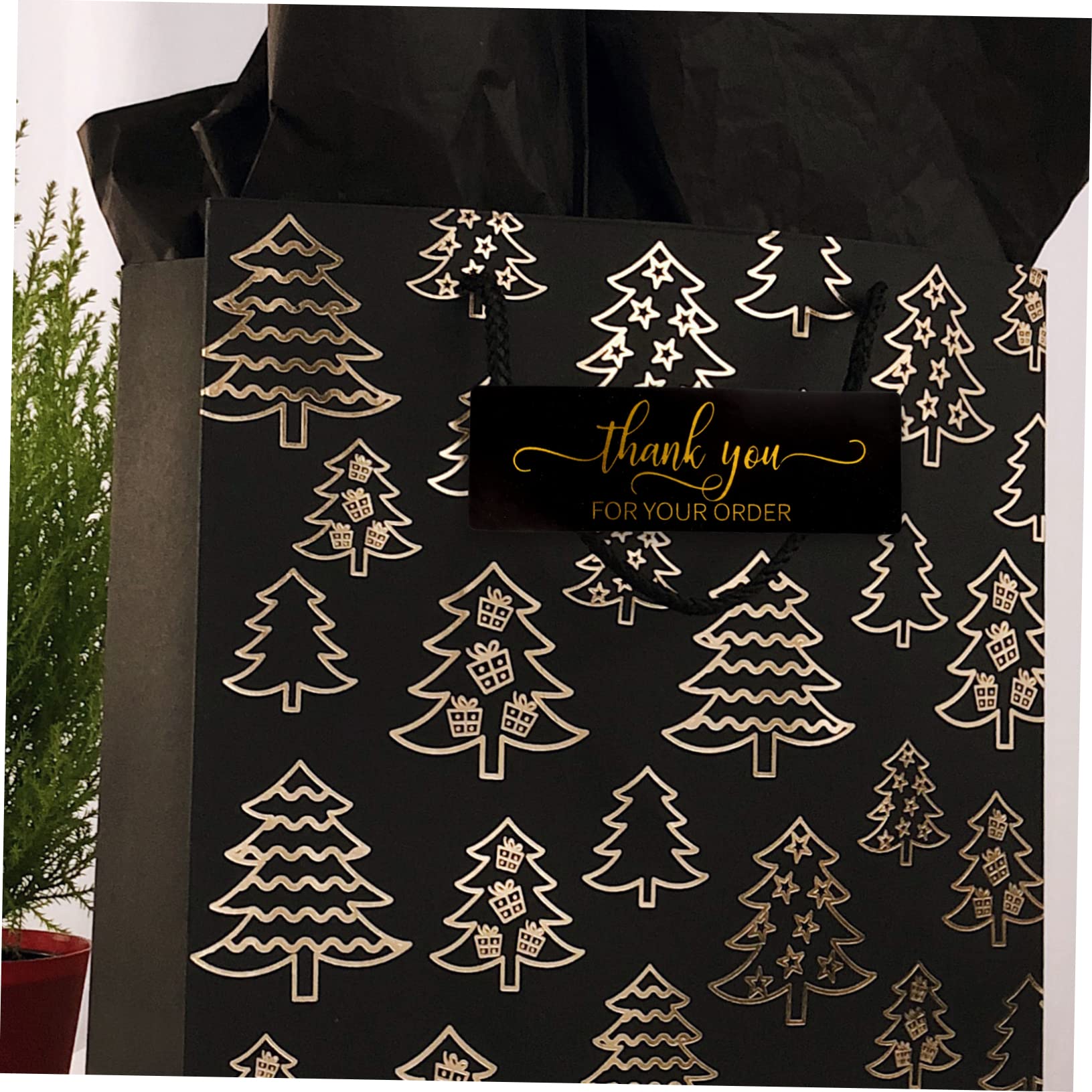 Operitacx 6rotoli Etichette Adesive Decorative Per Imballaggi Di Stickers Ringraziamento Per Rotolo Design Elegante Per Feste e Confezioni