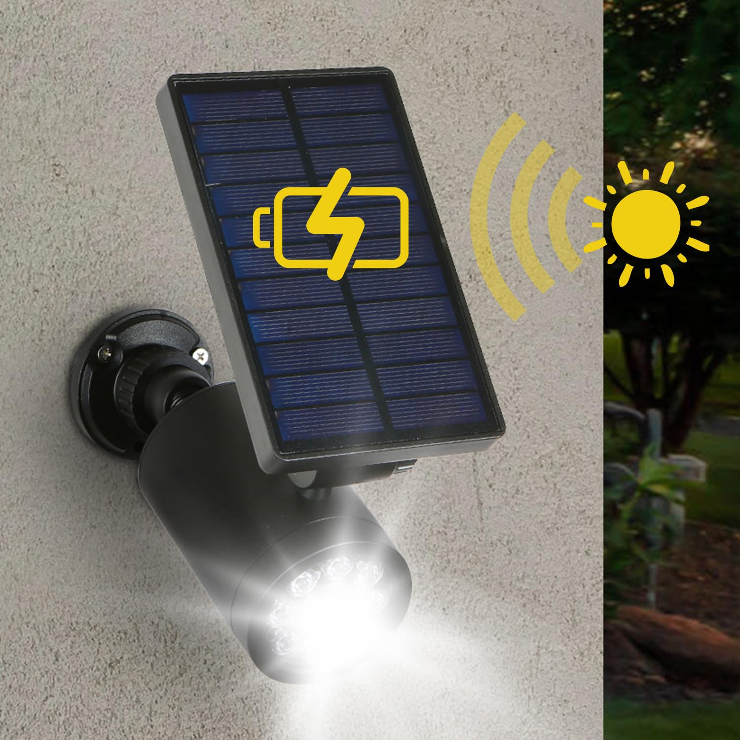 SOL1801S Dummy Solar IR Security CCTV Camera with Flashing Red LED Diode Motion Sensor Surveillance with Accessories Indoor Outdoor - Image 3