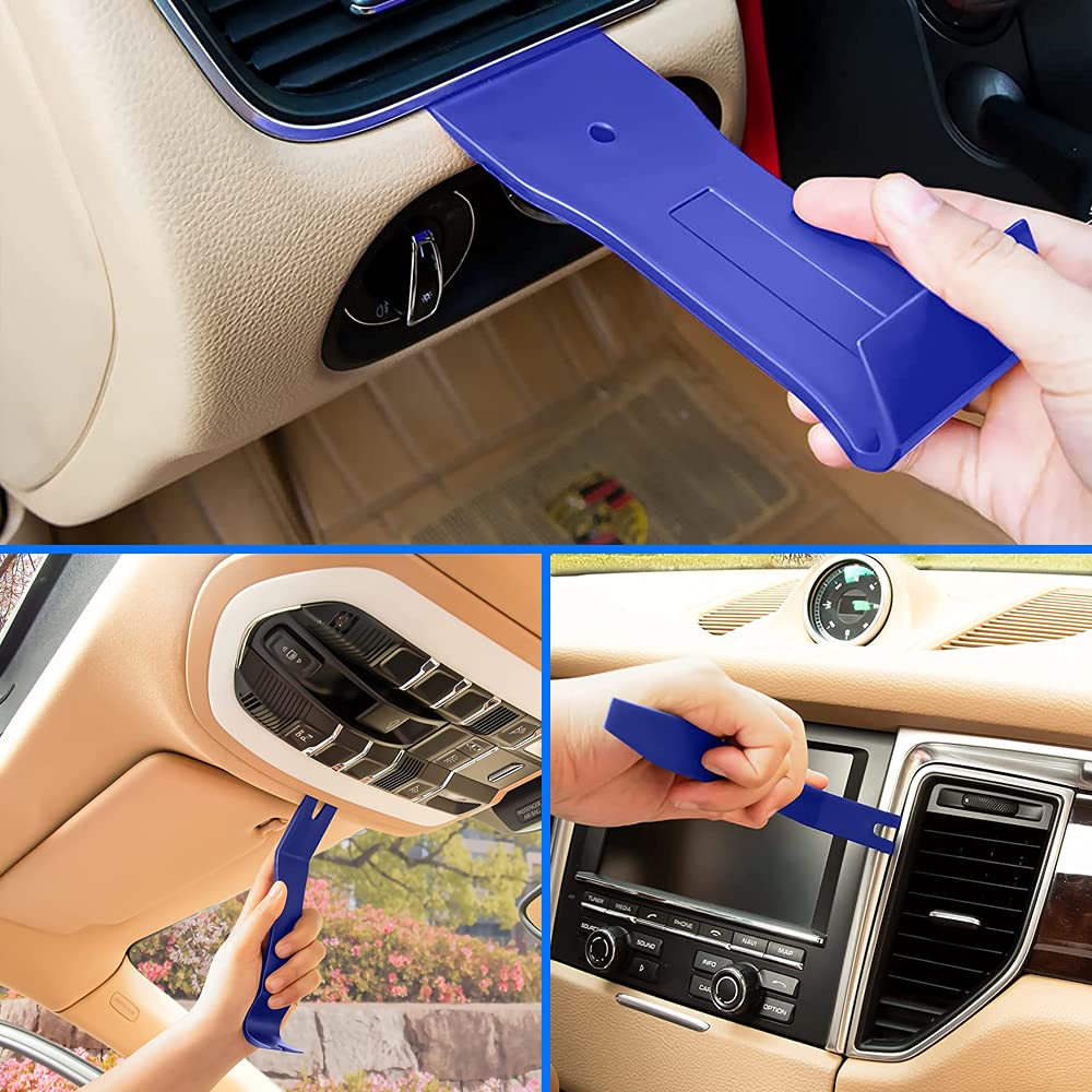 Kit di 19 strumenti universali per la rimozione delle finiture delle auto, strumenti per la rimozione del cruscotto del pannello della portiera dell' auto