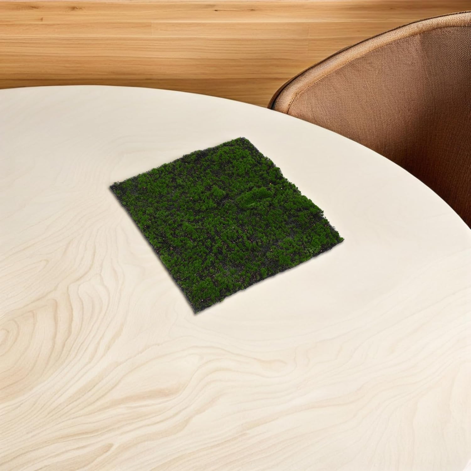 Zerodeko Artificial Moss Turf Pad Realistic Faux Grass Rug Synthetic Grass for Crafts Home Decor Pet-Friendly