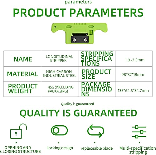 Miniatura 3 de Herramienta de pelado de cable de fibra óptica Herramienta de acceso de búfer de tubo suelto Herramienta de acceso de tramo medio 0.075 in  0.130 in