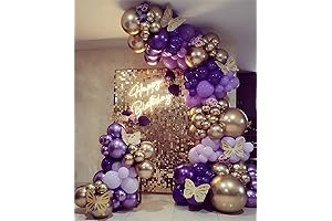 Glamorous Purple Balloon Garland Arch for Unforgettable Celebrations