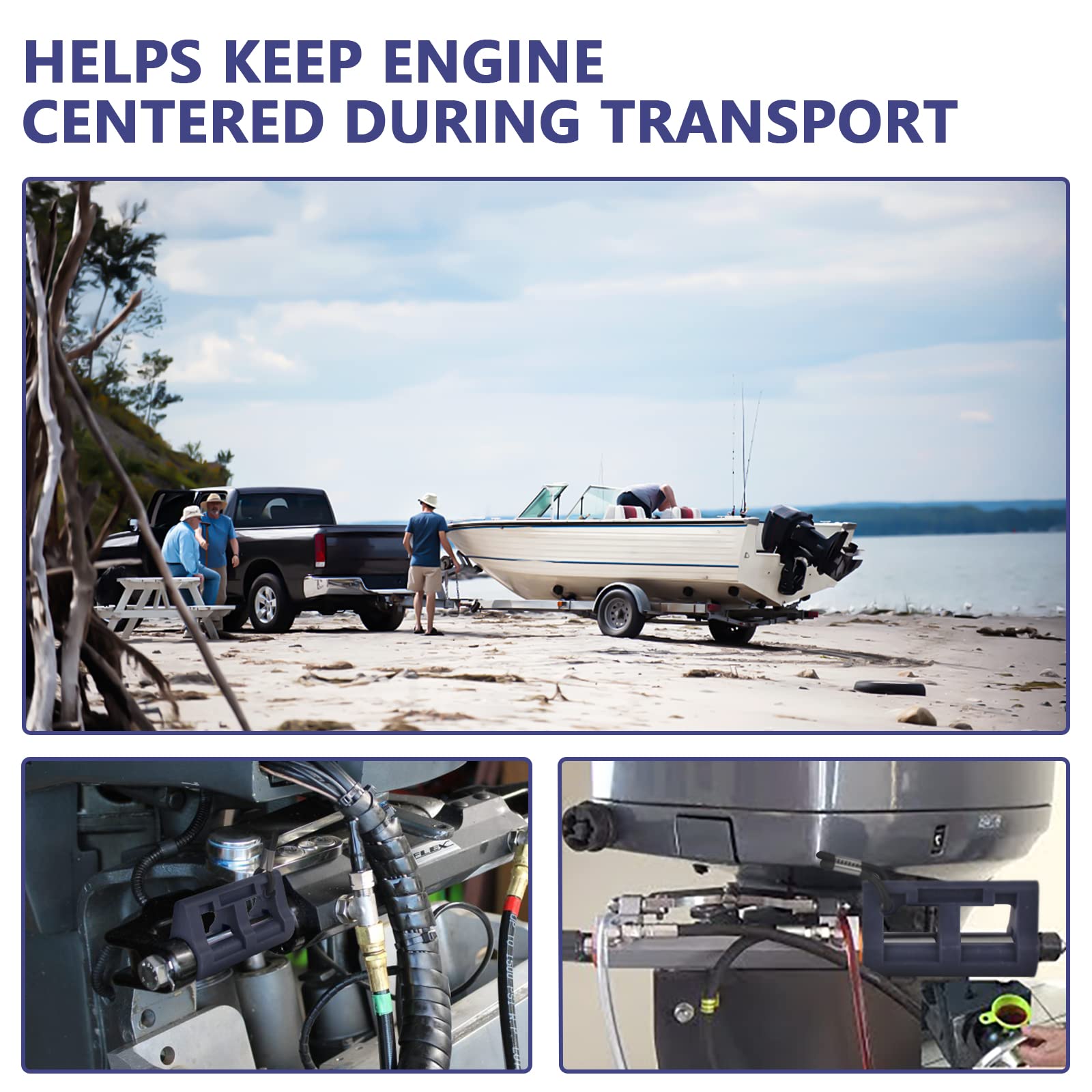 Hydraulic Steering Lock, 4 Outboard Motor Steering Lock