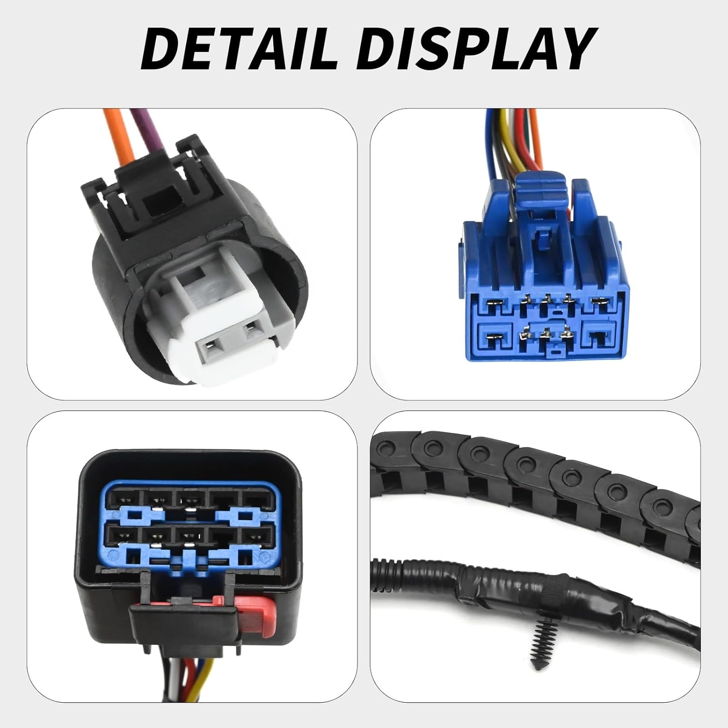 68043333AB Left Driver Side Sliding Door Wiring, Replacement for Town and Country 2008-2009, Replacement for Grand Caravan 2008-2009, Replaces 68043333AA 04869993AC