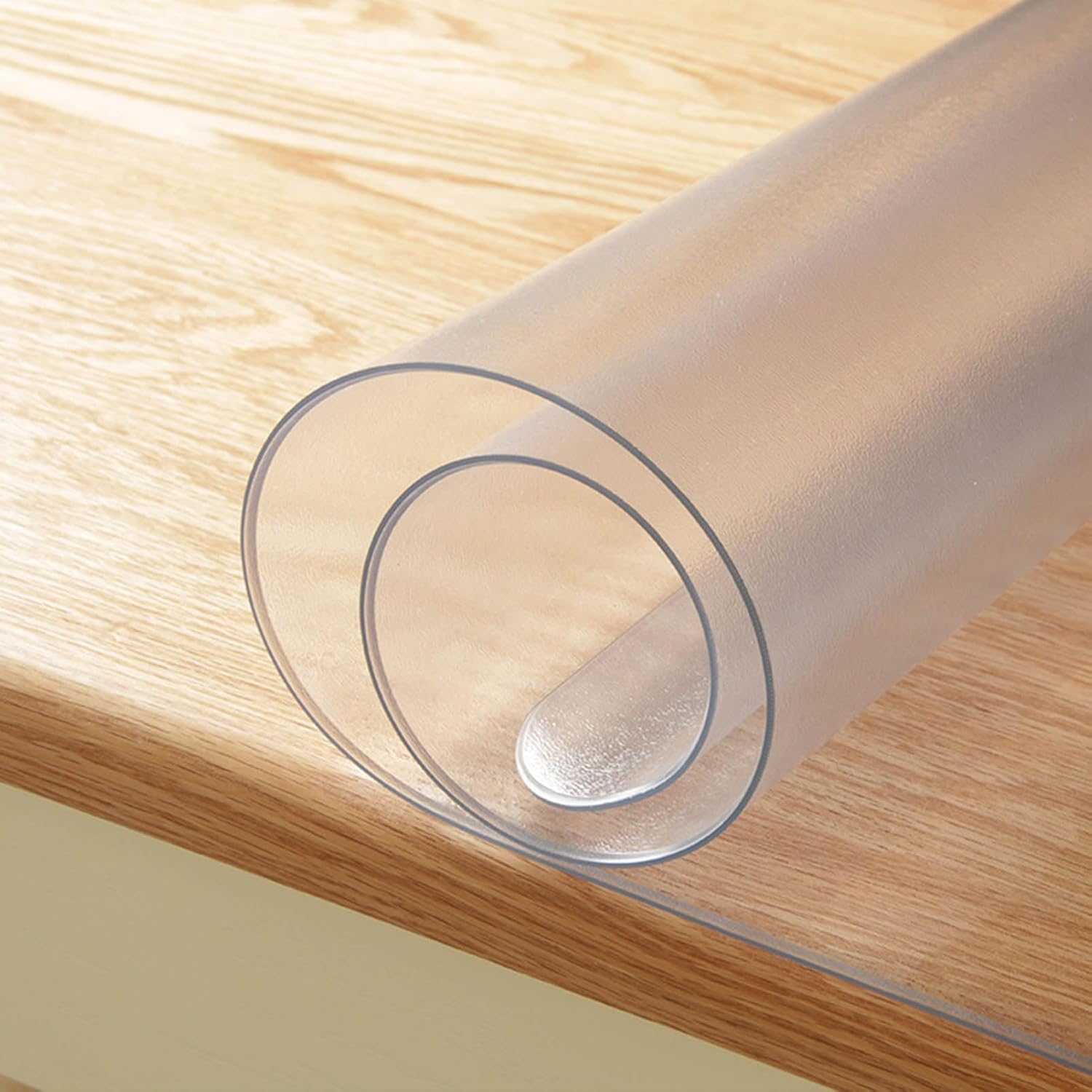 QBYRSSS Transparent Table Cover Protector HeavyDuty Waterproof PVC Tablecloth 27.56x86.61inScratchResistant Plastic Cover for Kitchen Dining Office & Event Protection