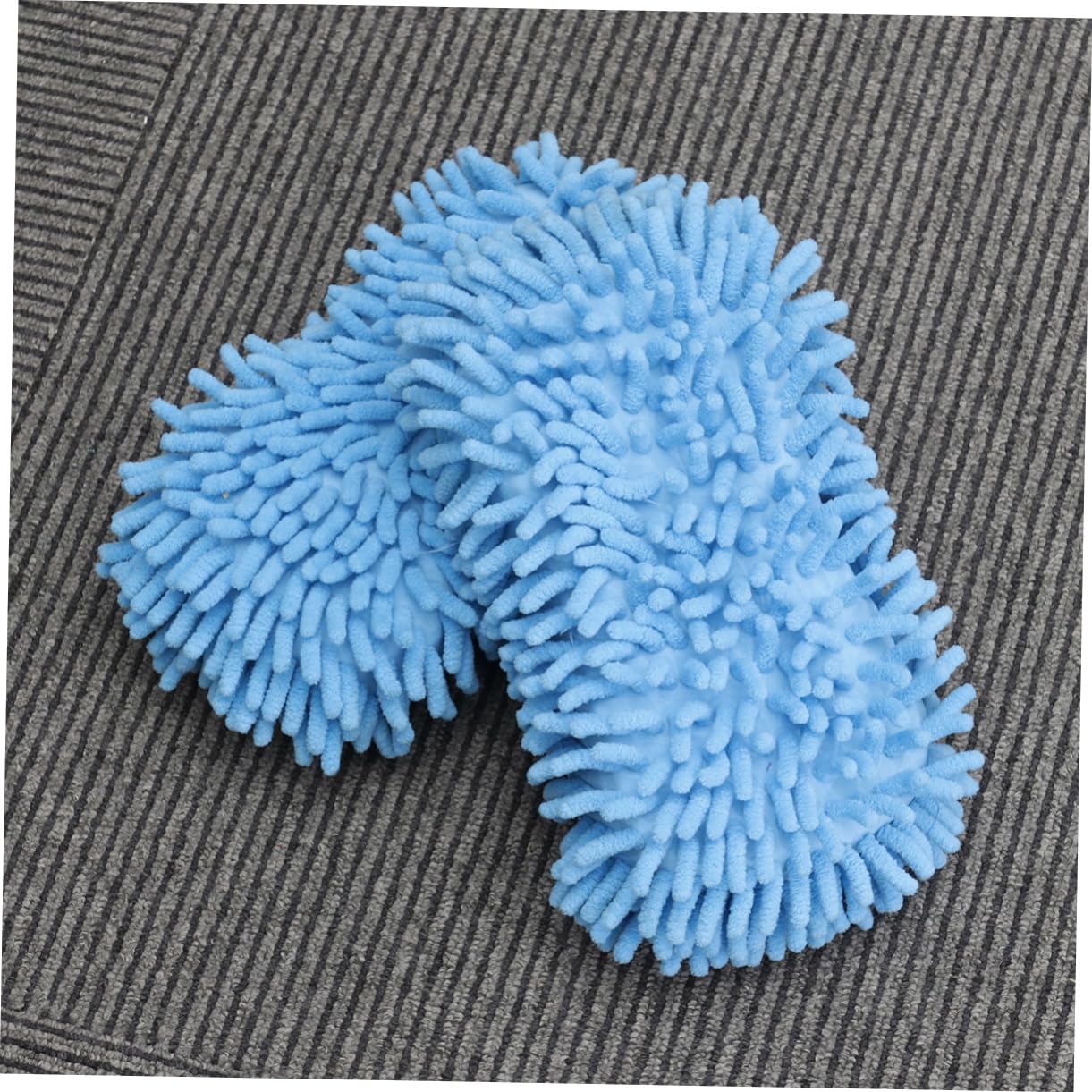 ULTECHNOVO 6piezas Guantes De Lavado De Microfibra Chenille para Coche y Moto Esponja De Limpieza Ultra Fina Azul