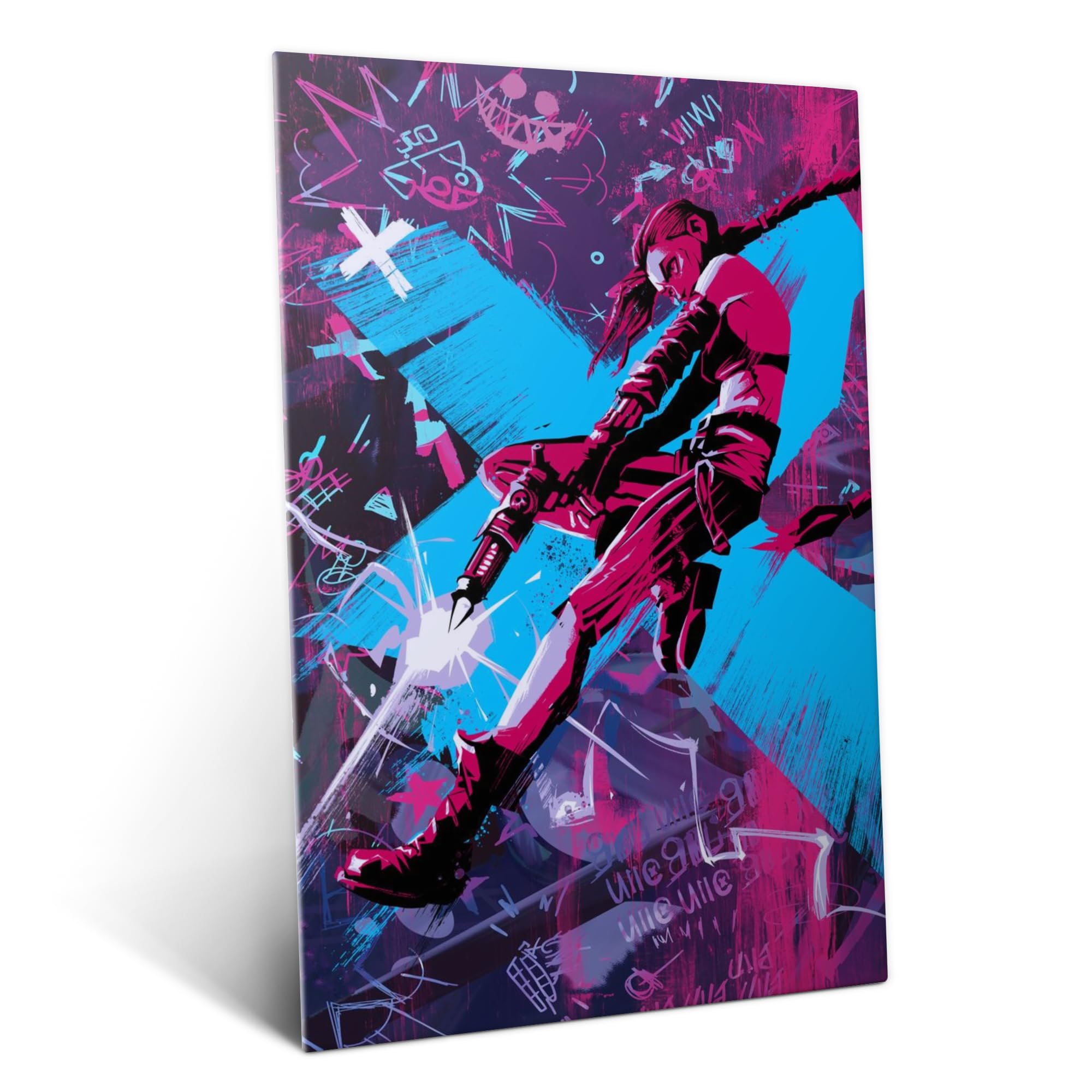 Displate Metallposter Arcane: Chaos in Color Wanddeko Poster für Schlafzimmer Magnetische Befestigung 32 x 45 cm