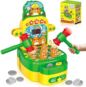 Amoyasite Mole Whack Game for Kids, Arcade Game Toy for Kids Ages 3+