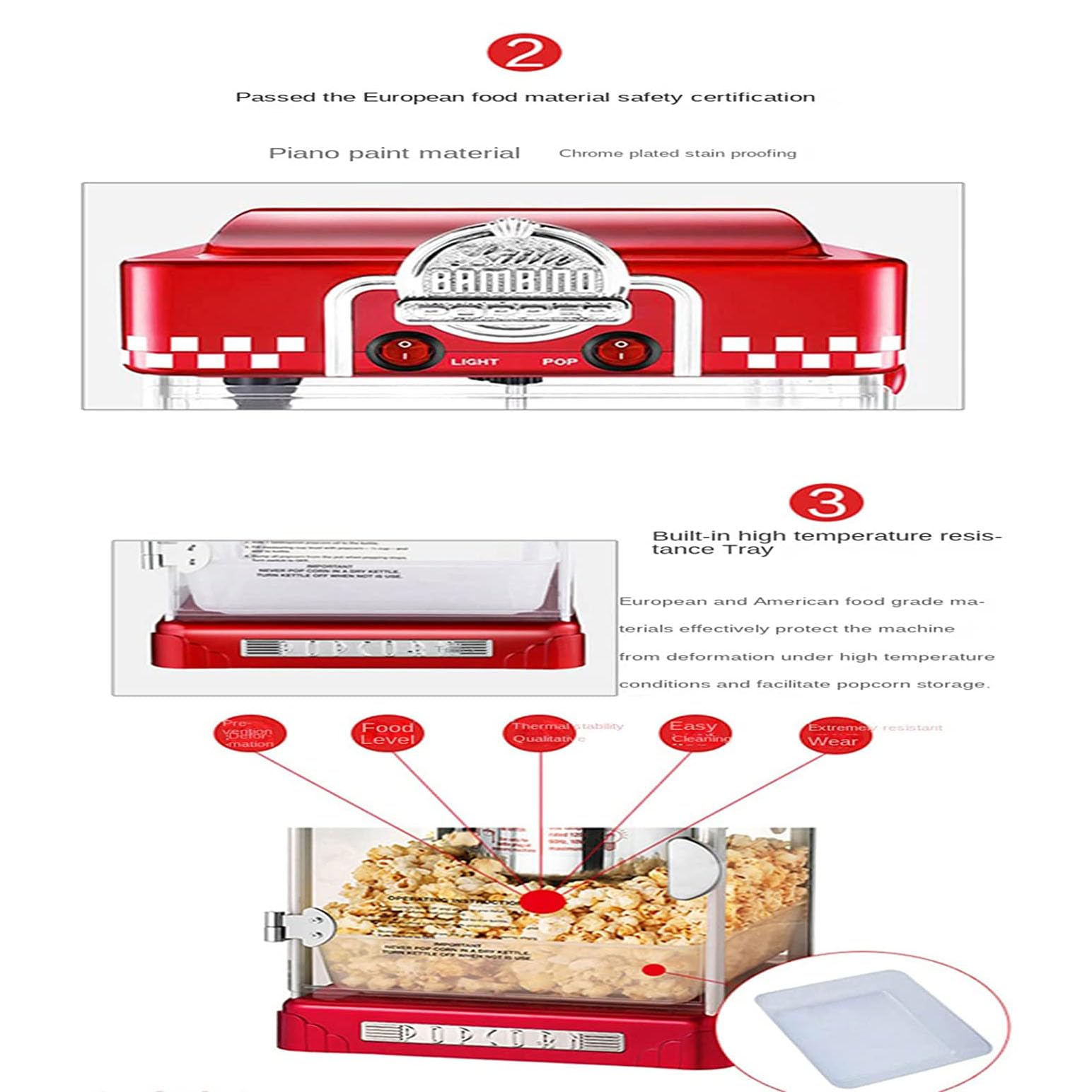 Pequeña Máquina para Hacer Palomitas De Maíz Completamente Automática, Máquina De Palomitas De Maíz Comercial Y Doméstica, para Fiestas Infantiles Cine En Casa