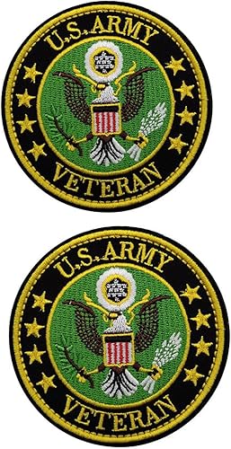 Parches de moral militar, insignias de veteranos del ejército de EE. UU., emblema táctico con apliques de gancho y bucle para chaqueta, ropa, bolso,