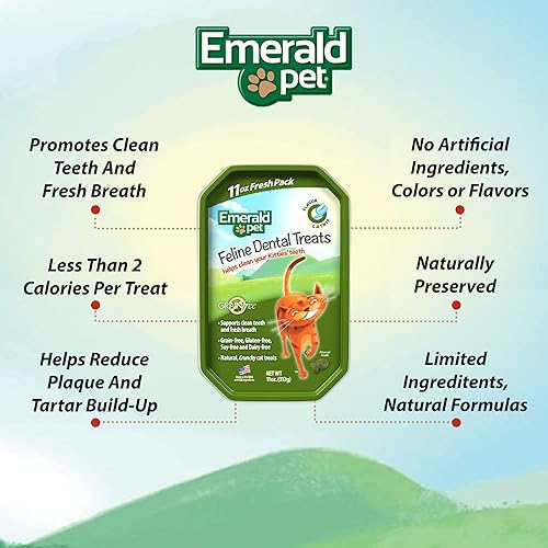 Miniatura 2 de Feline Dental Treats - Delicias y crujientes golosinas dentales para gatos sin granos, golosinas dentales naturales para limpiar los dientes de