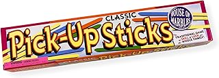 House of Marbles Pick Up Sticks, Traditional Family Game with 31 Natural Wooden Pieces, Classic Travel Nostalgic Game, Also Known as Spillikins, Jerk Straw or Mikado, for Adults and Kids