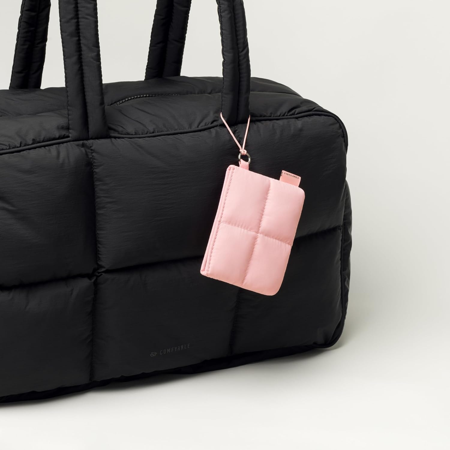 Comfyable Cute Puffy Coin Purse Pouch Change Holder For Women, Small Organizer with ID Window, Magnetic Closure, Water-repellent, Storage for Coin, Airpods, Lipstick, Card, Pink - Image 5