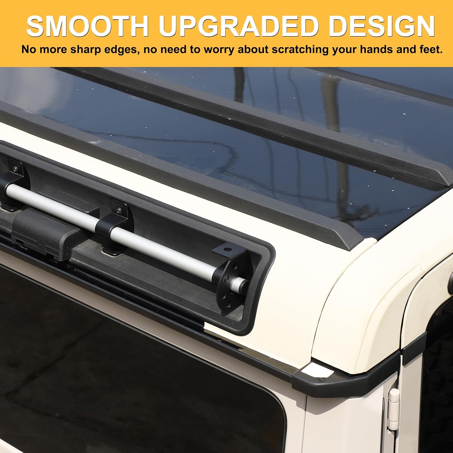 Roof Rack Side Antenna Bracket for INEOS Grenadier 2020-2026 Accessories, Roof Side Luggage tie-Down Rails Antenna Mount, Luggage Carrier Cargo Bar Tube Rod Flagpole Mount, Carbon Steel