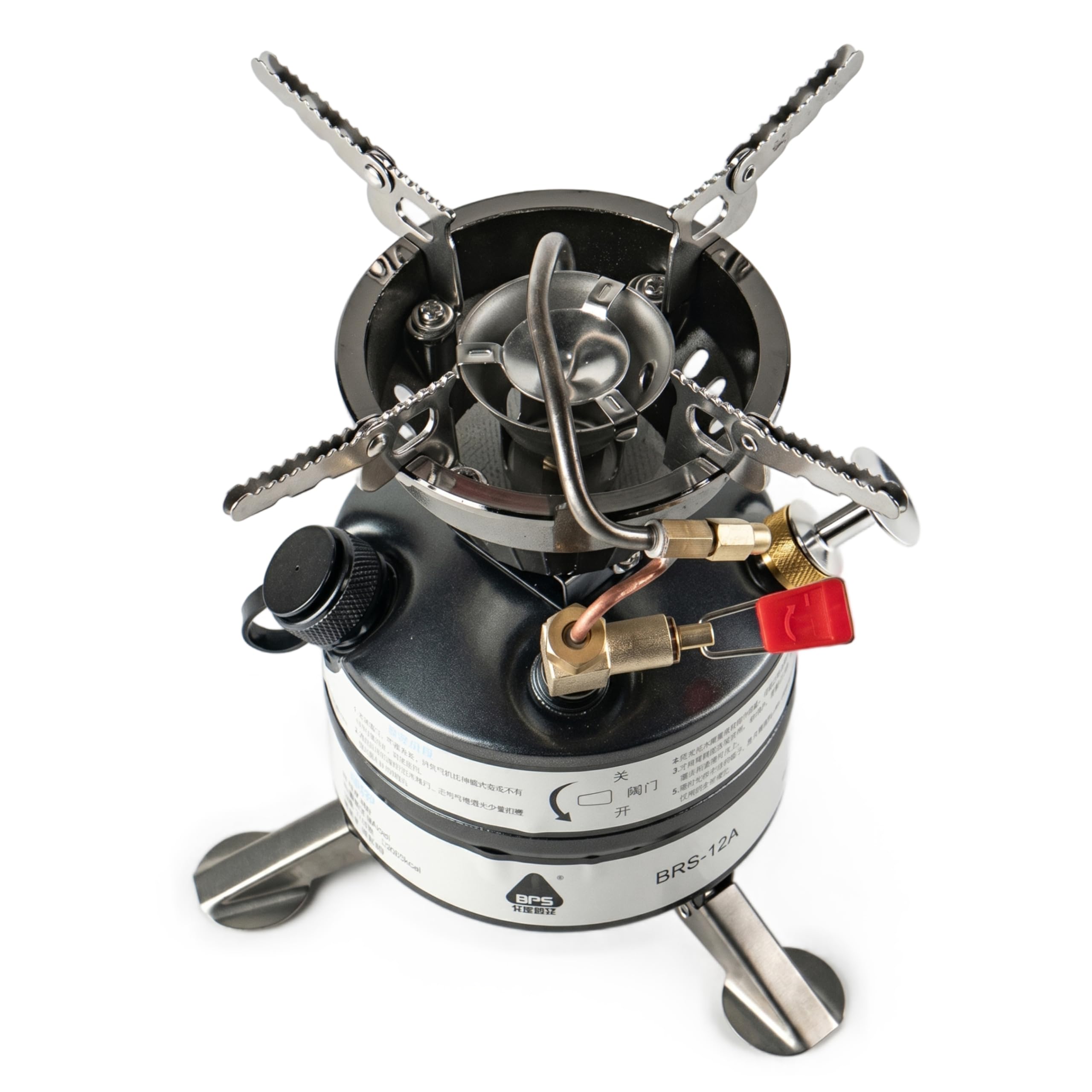 Multi-Fuel-Campingkocher, tragbarer Hochleistungs-Benzinkocher mit 2120 W und Höhenanpassung für Outdoor-Camping, Multi-Fuel-Camp mit tragbarem Hochleistungs-Benzinkocher und Höhenanpassung