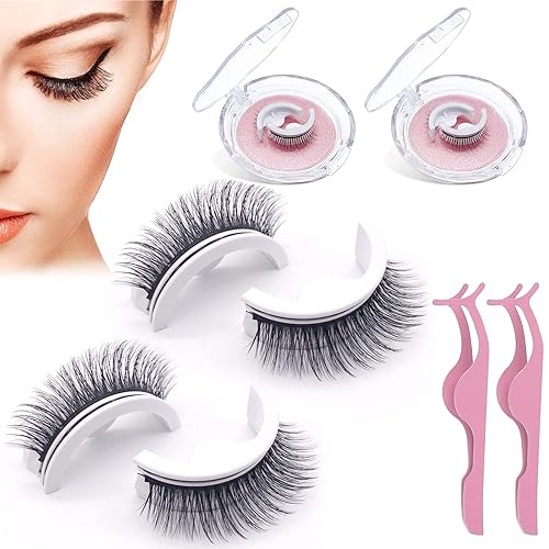 Miniatura 1 de Kaylash Pestañas adhesivas reutilizables, pestañas autoadhesivas reutilizables 3D, reutilizables, autoadhesivas, reutilizables, magnéticas,