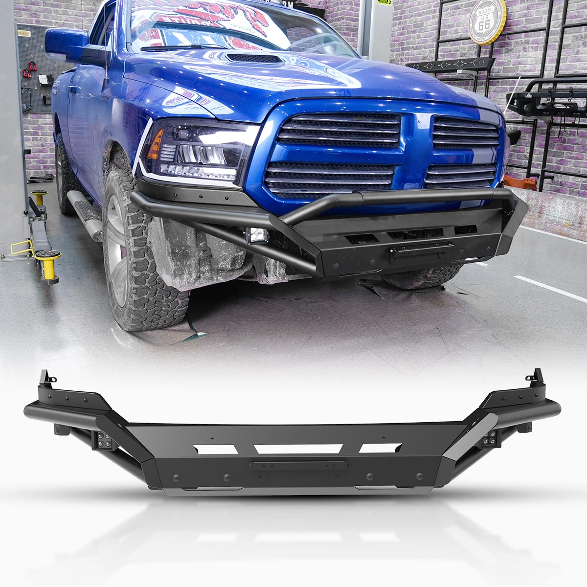 Heavy - ram 1500 steel bumper