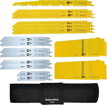 LEILUO 36PCS Reciprocating Saw Blades 116PCS Oscillating Tool Blades