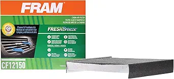 FRAM Fresh Breeze Cabin Air Filter with Arm & Hammer Baking Soda CF12150