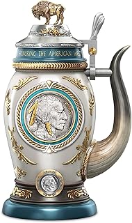 The Bradford Exchange James Earle Fraser Buffalo Nickel Indian Head Stein