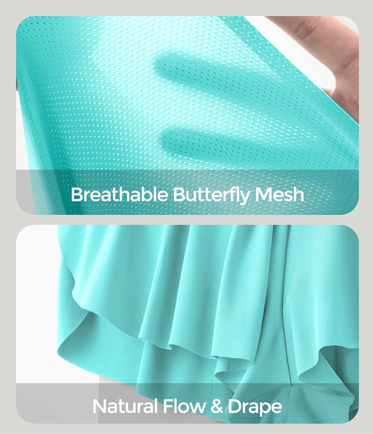 IUGA Athletic Shorts for Women High Waisted Butterfly Shorts Flowy Running Workout Tennis Skorts with Pockets Preppy Clothes - Image 4