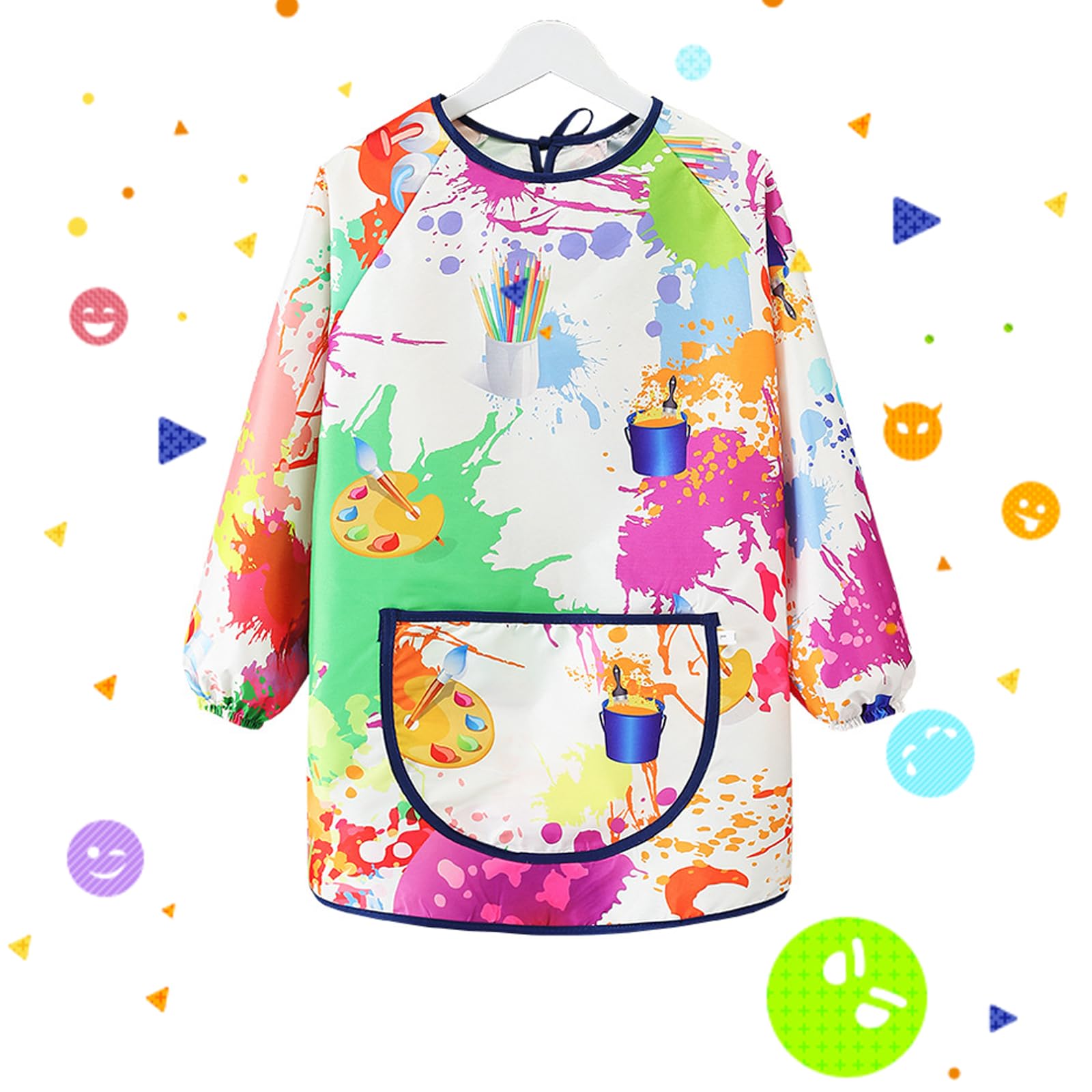 Tablier de peinture - Graffiti - 2PCS - Manches longues - Poches - Enfant 7-12 ans Tablier de peinture - Graffiti - 2PCS - Manches longues - Poches - Enfant 7-12 ans