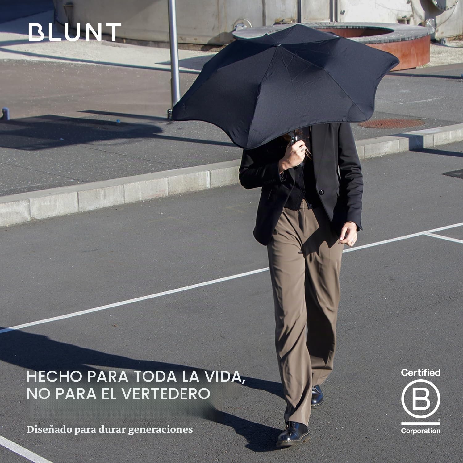 Blunt Metro Travel Umbrella 38” – Waterproof & Wind Resistant Radial Tensioning System – Strong & Compact & Light – Built to Last – Easy to Use [Perfect for Travel]