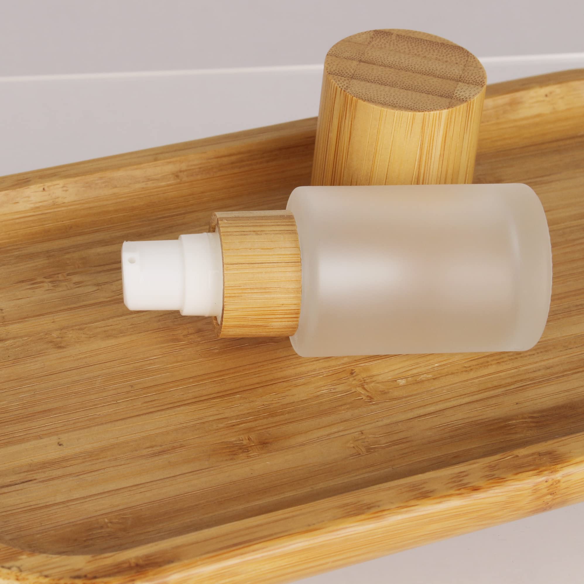 COSIDEA 6 bottiglie vuote da 30 ml in vetro smerigliato con dispenser per lozioni, flaconi ricaricabili per emulsione cosmetica, creme cosmetiche, articoli da toeletta, contenitori da viaggio