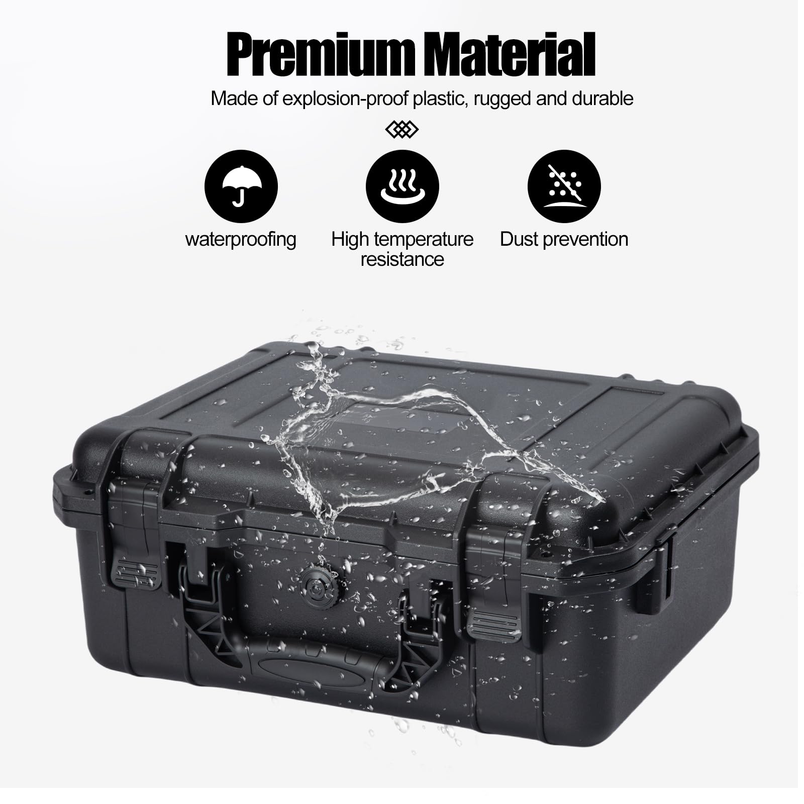 Custodia per disco rigido, 10 alloggiamenti di protezione HDD Storage Box, adatta per HDD da 3,5 pollici