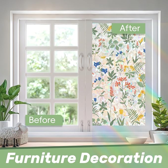 Vinilo Decorativo para Ventana Apricot&blue 17.6x78.7 in miniatura 5