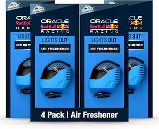 Armor All Podium Series Helmet Vent Clip Car Air Freshener, Lights Out Scent (4 Pack), Racing-Inspired car air freshener With Adjustable Scent Control