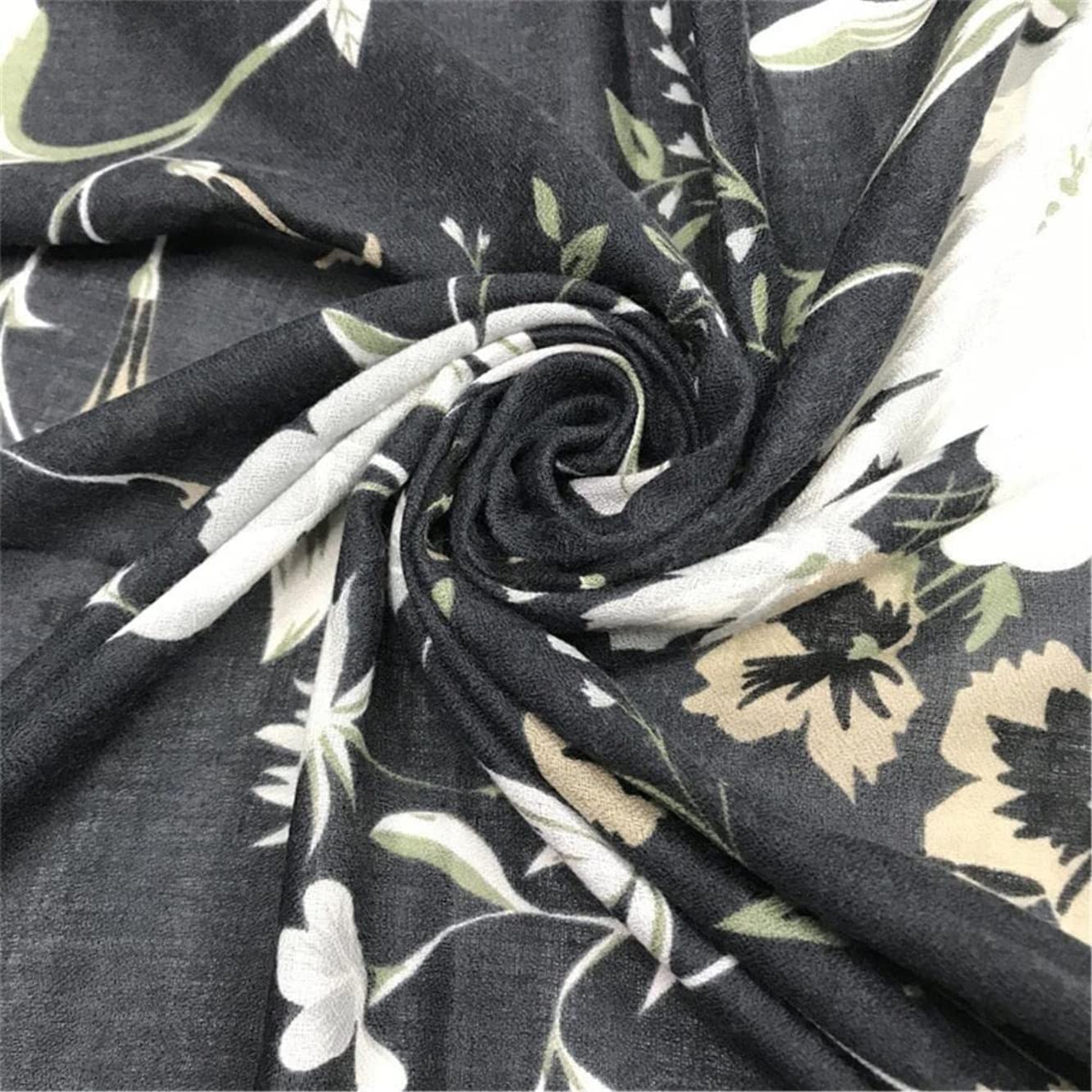 Szalik Lekki Szaliki Szal Miękki Lekki Lily Kwiat Bawełna Lniany Z Frędzlami Szal Miękkie