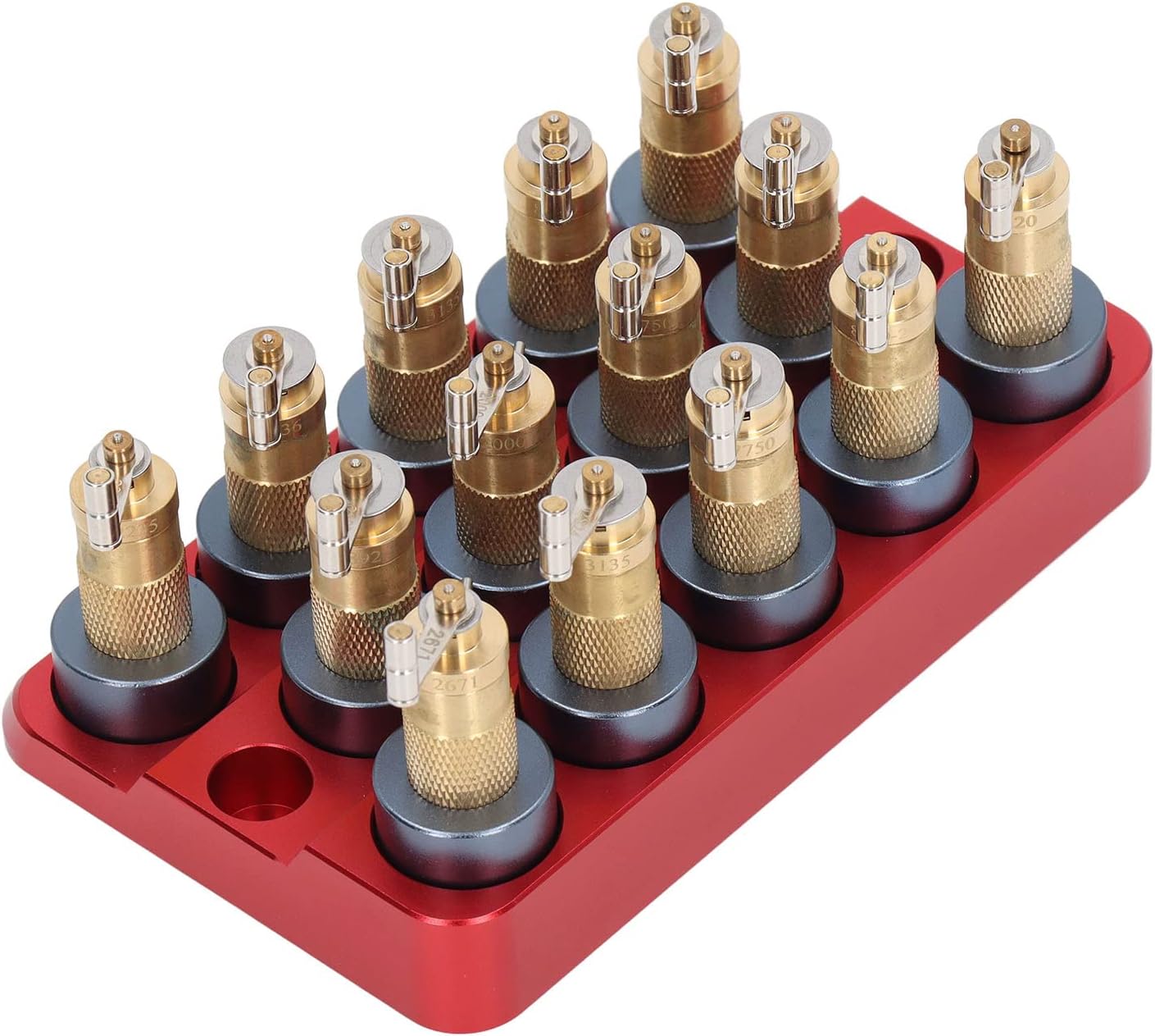 Fydun 14PCS Watch, Winder with Base Aluminum Alloy Repair Tools Kits Main Spring Maintenance Tool for Watchmaker