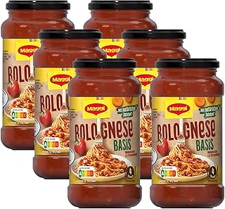MAGGI Pasta Sauce Bolognese Basis Nudelsauce mit natürlichen Zutaten, 6er Pack (6 x 500g)