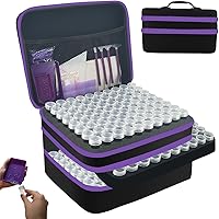 Vista 26 de Contenedores de almacenamiento para pintura con diamantes, Caja de almacenamiento de 60 ranuras para accesorios y herramientas de arte con diamantes