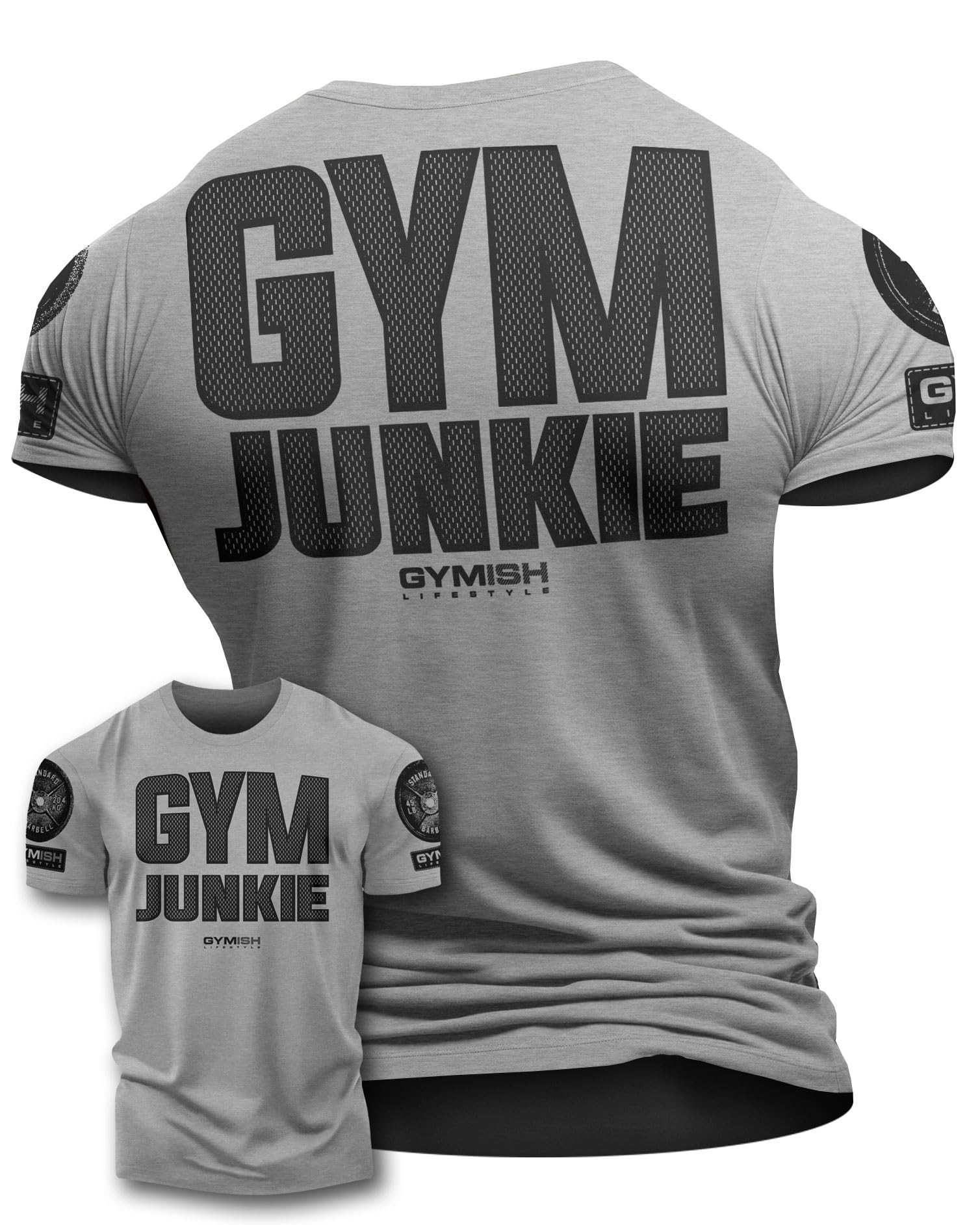 Gym Junkie Funny Saying T-Shirt for Men Fitness Inspiring Workout Shirts for Him
