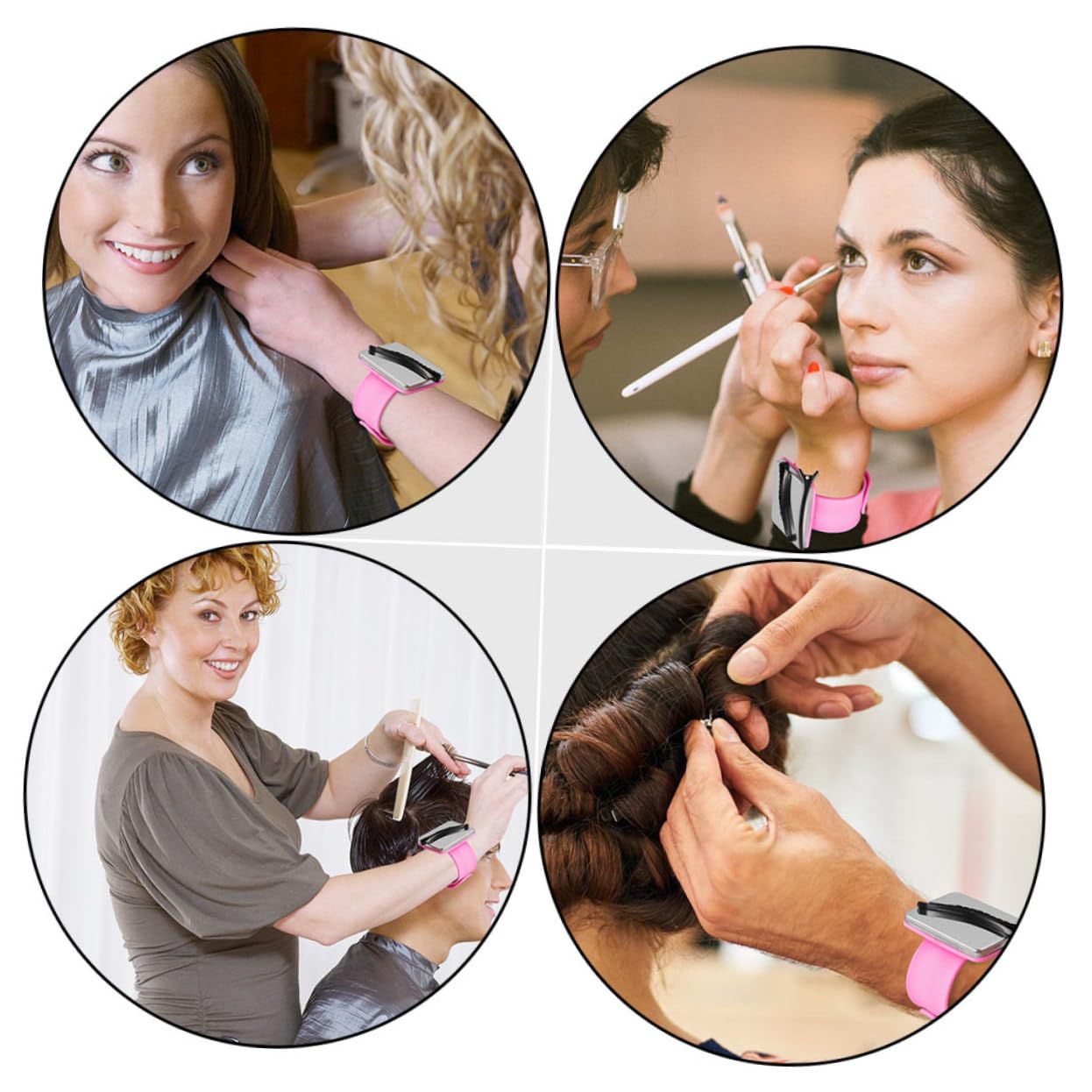 VILLCASE 6stücke Magnetisches Armband Für Haarklemmen Praktischer Haarclip Für Friseure Mit Sanften Kanten Leichtem Für Hairstyling Und