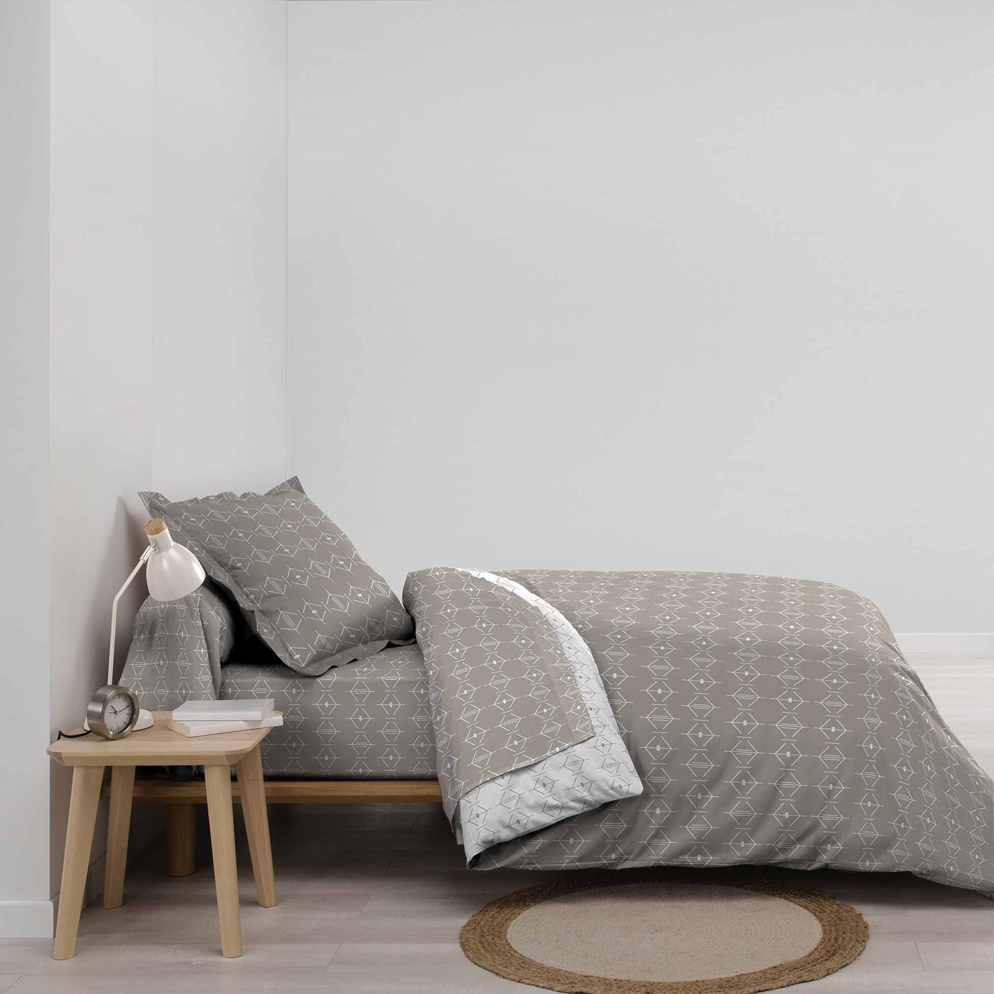 douceur d'intérieur, Duvet Cover (140 x 200 cm) Aristide Naturel, 100% Cotton, Natural - Image 3