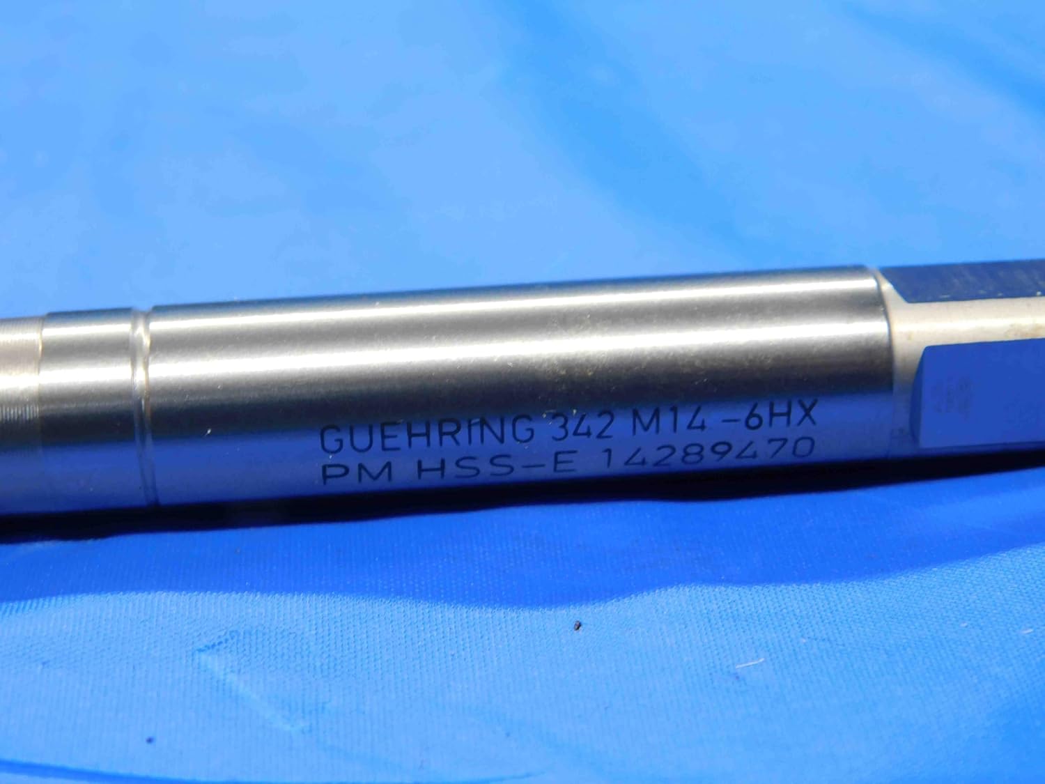 GUERHING M14 X 2 6HX HSS Thread Forming TAP 6 Straight Flute 14 2.0 COOLANT Thru - CB2336AY3