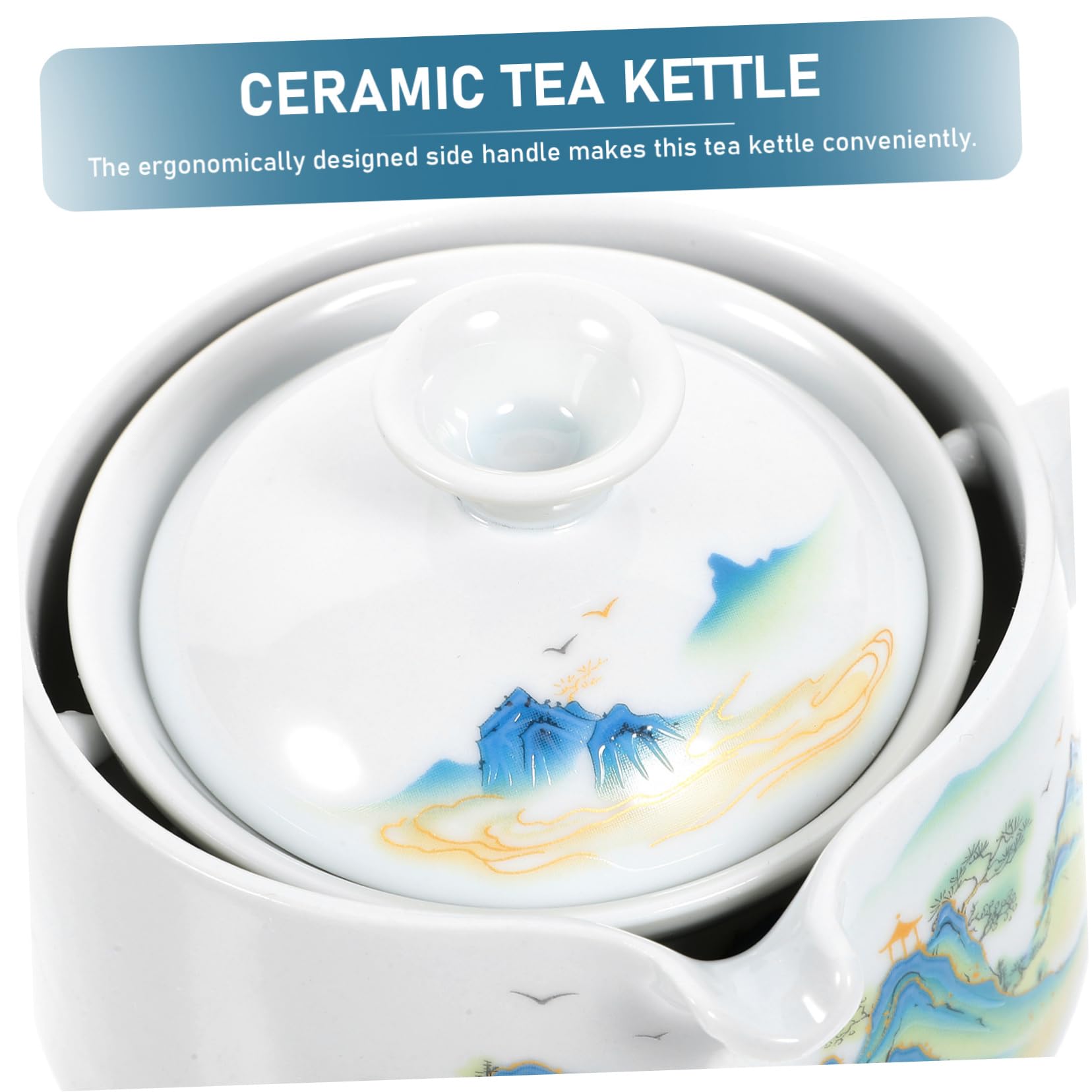 ABOOFAN Set Da 3 Teiere Con Infusore Per Il Tè Dal Design Unico Bollitore in Ceramica Con Comoda Maniglia