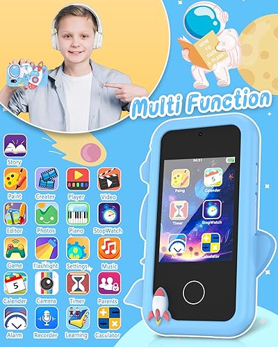 Miniatura 2 de LETSHAHA Teléfono inteligente para niños y niñas de 3 a 8 años de edad, teléfono celular para niños, pantalla táctil, juguete de aprendizaje para