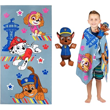 Paw Patrol Towel Franco Paw Patrol Kids Bath Pool Beach Soft - Main Image