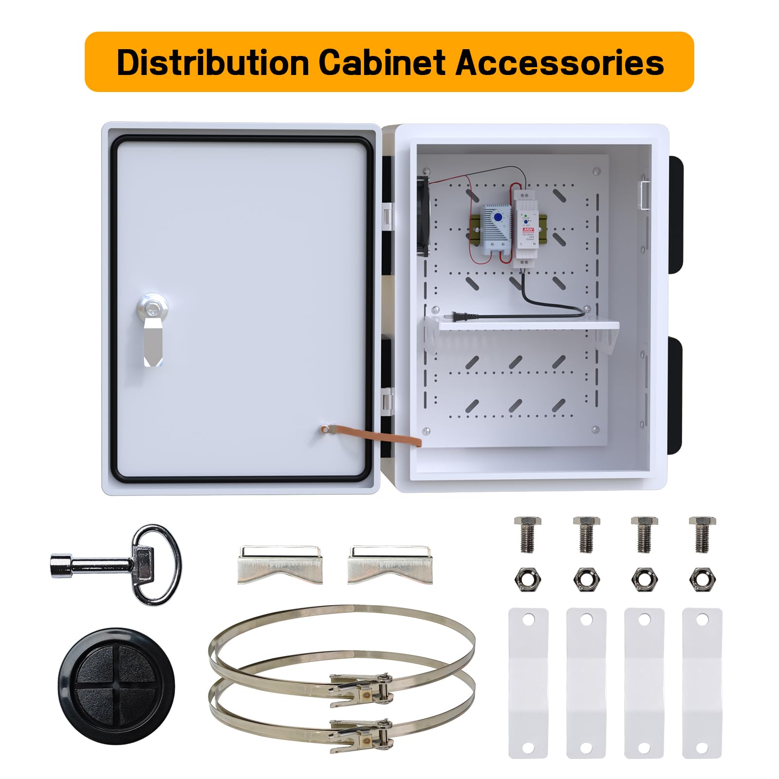 Outdoor Electrical Enclosure Box with Fan & Thermostat -5
