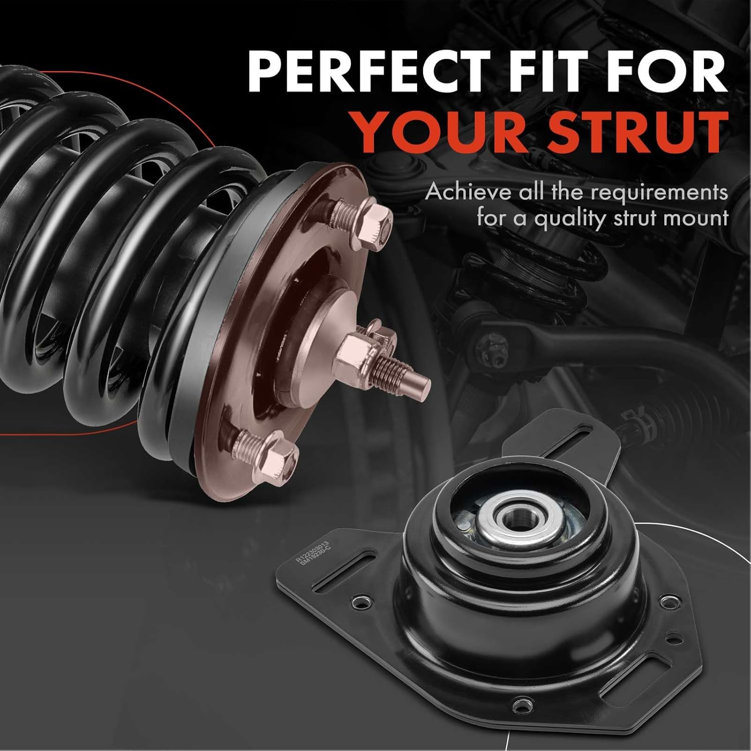 A-Premium Front Right Suspension Strut Mount Compatible with Chevrolet Camaro Pontiac Firebird 1982-1992 2.5L 2.8L 3.1L 3.8L 5.0L 5.7L
