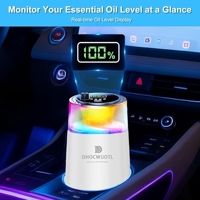 Difusor de Aromas Inteligente para Auto con Luz RGB y Proyector Estelar miniatura 5
