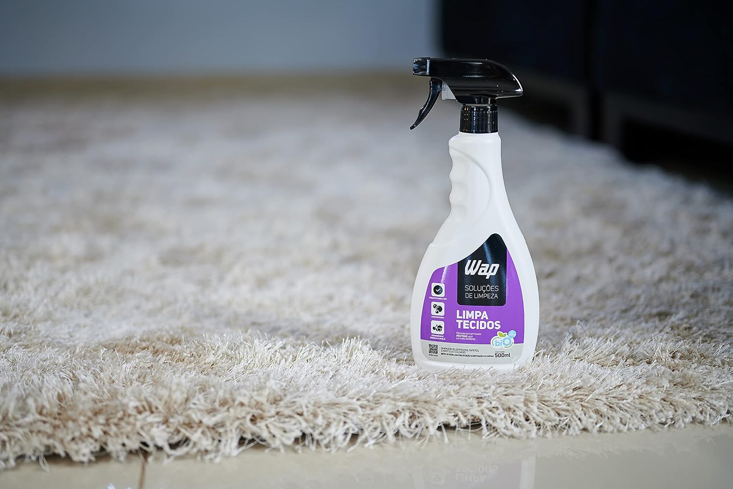 WAP Limpador de Tecidos com Espuma WAP LIMPA TECIDOS 500ML, Branco e Roxo